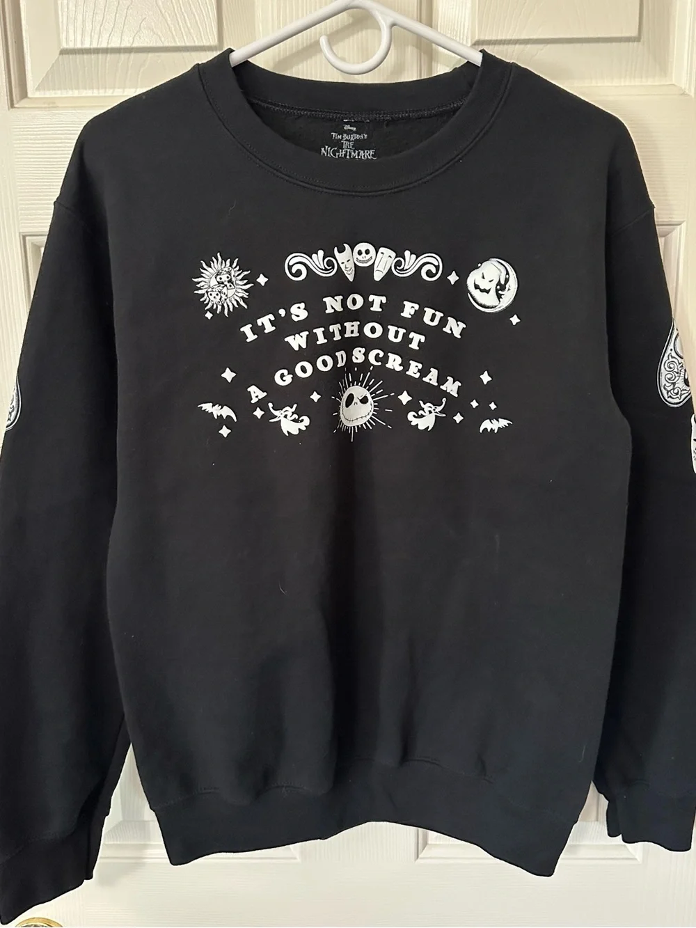Disney Nightmare Before Christmas Scream Spirit Board Womens Sweatshirt Size S - Picture 1 of 4